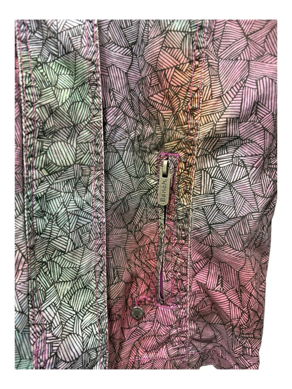 Bench Women's Multicolor Patterned Spring Jacket - Picture 3 of 5